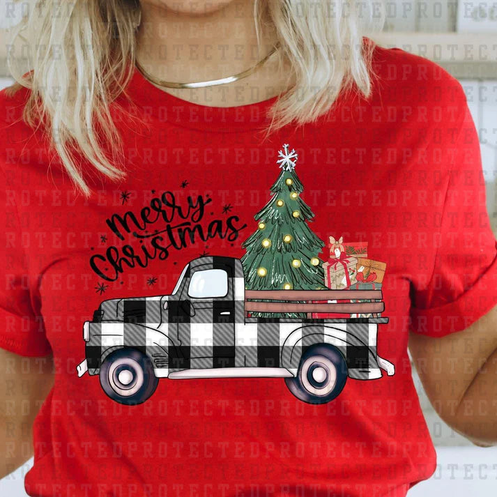 Black Buffalo Plaid- Merry Christmas