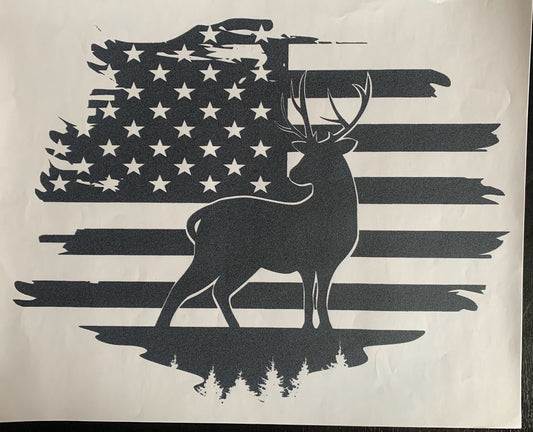 Deer & Flag