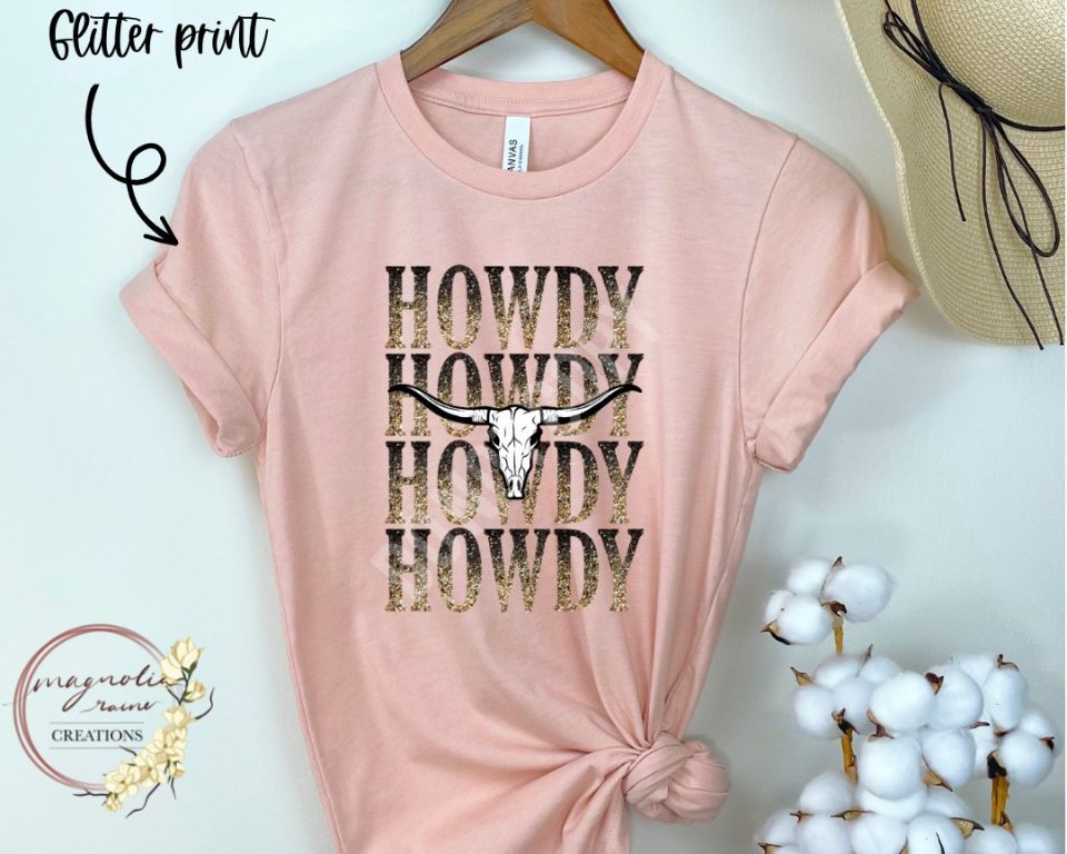 Howdy - Glitter Print